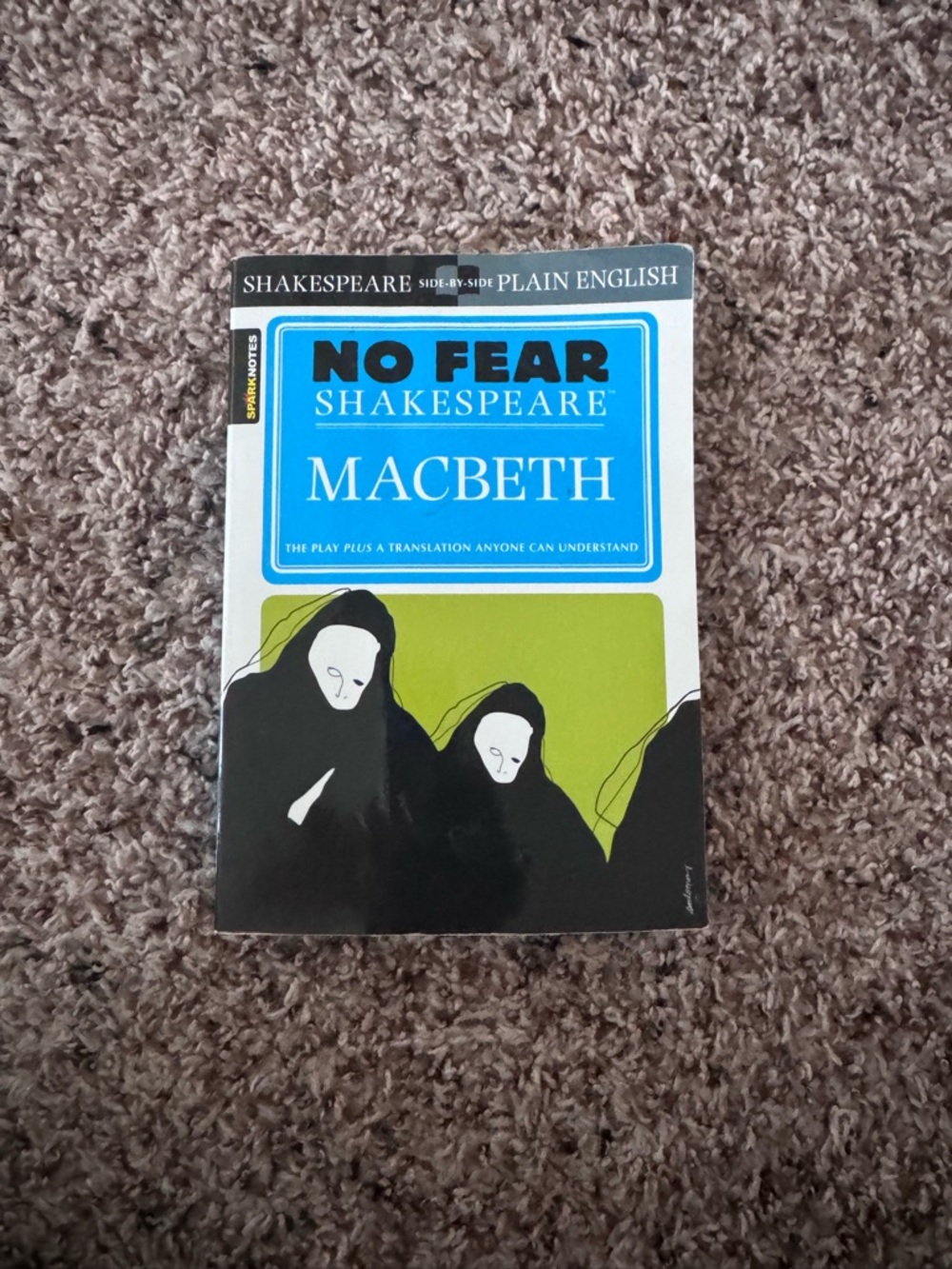Barnes & Noble No Fear Shakespeare Macbeth - Blue, Black, White, Green